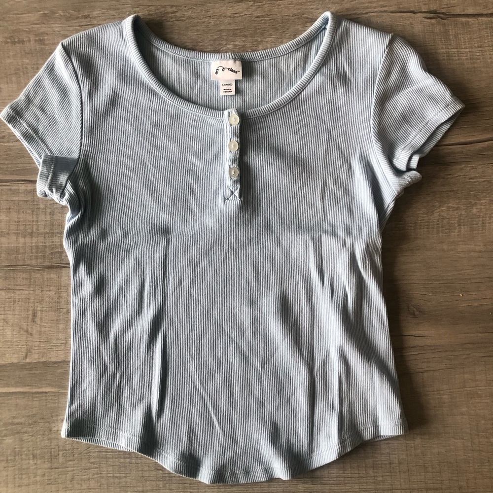 Art Class Girls light blue tshirt . Large (10/12)